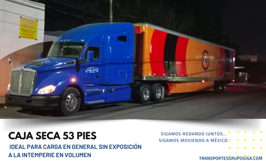 TRANSPORTE DE CARGA EN CAJAS SECAS